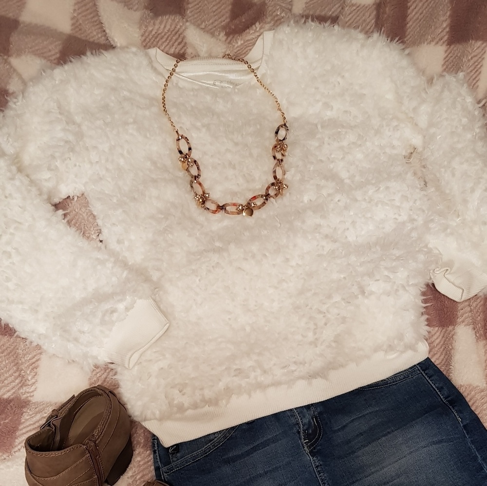 Art Class Faux Fur Sweater